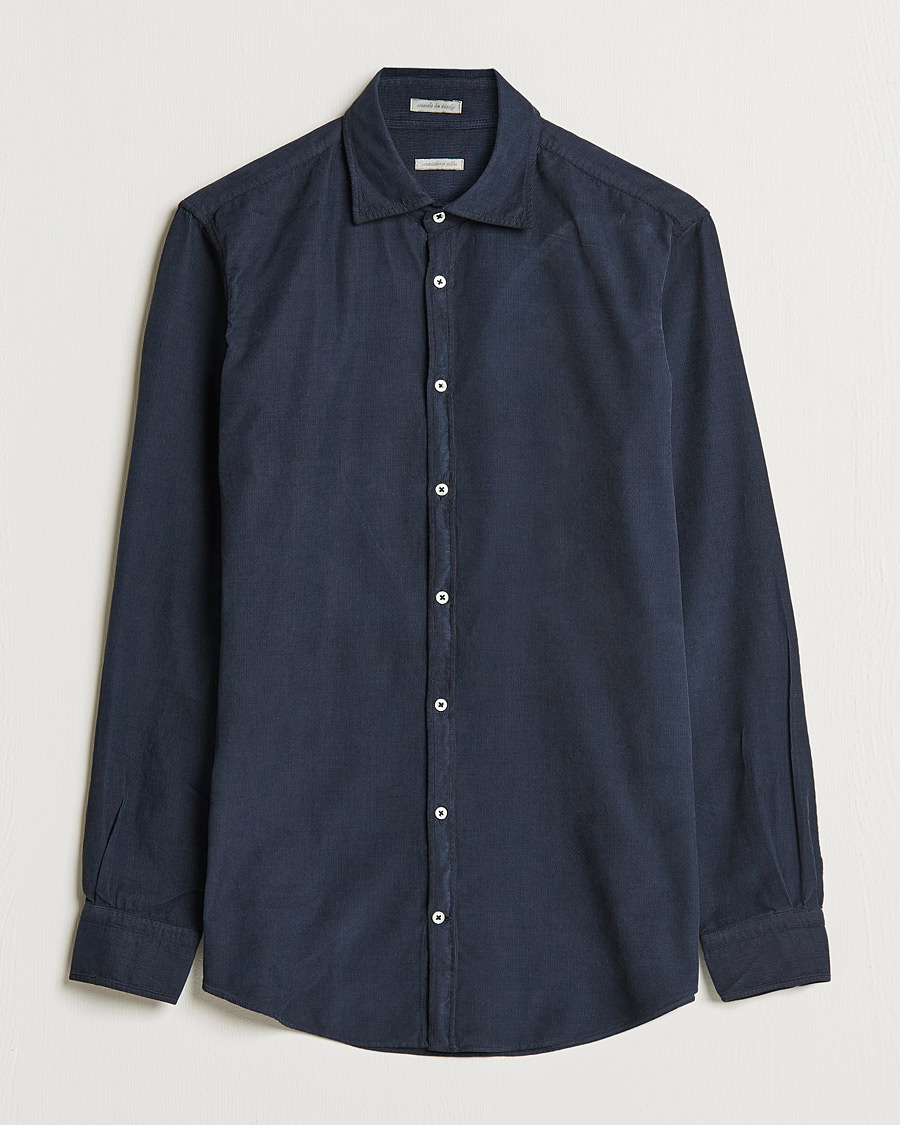 Heren | Overhemden | Massimo Alba | Genova Watercolor Shirt Navy