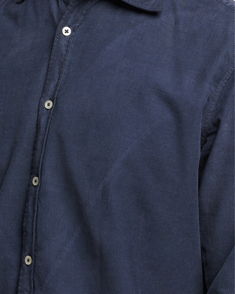 Heren | Overhemden | Massimo Alba | Genova Watercolor Shirt Navy