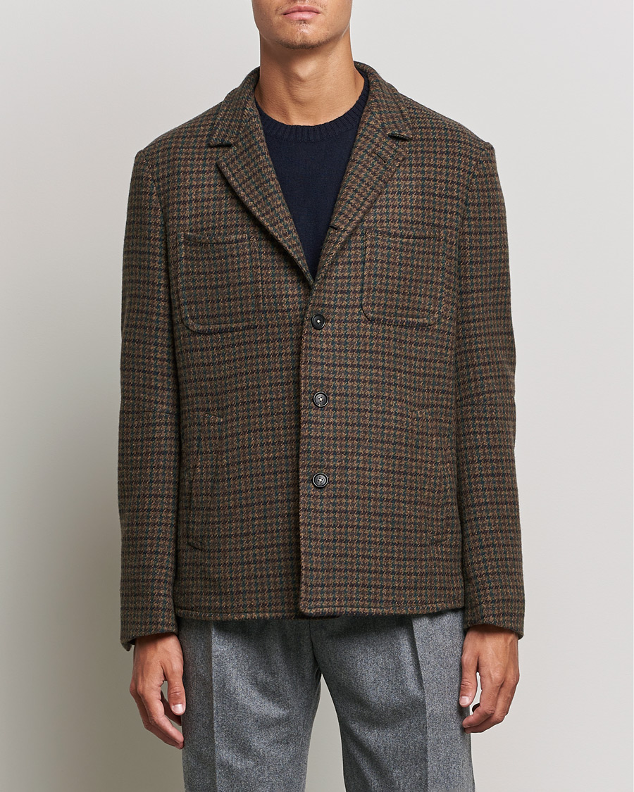 Heren | Jassen | Massimo Alba | Soft Tweed Jacket Bosco Check