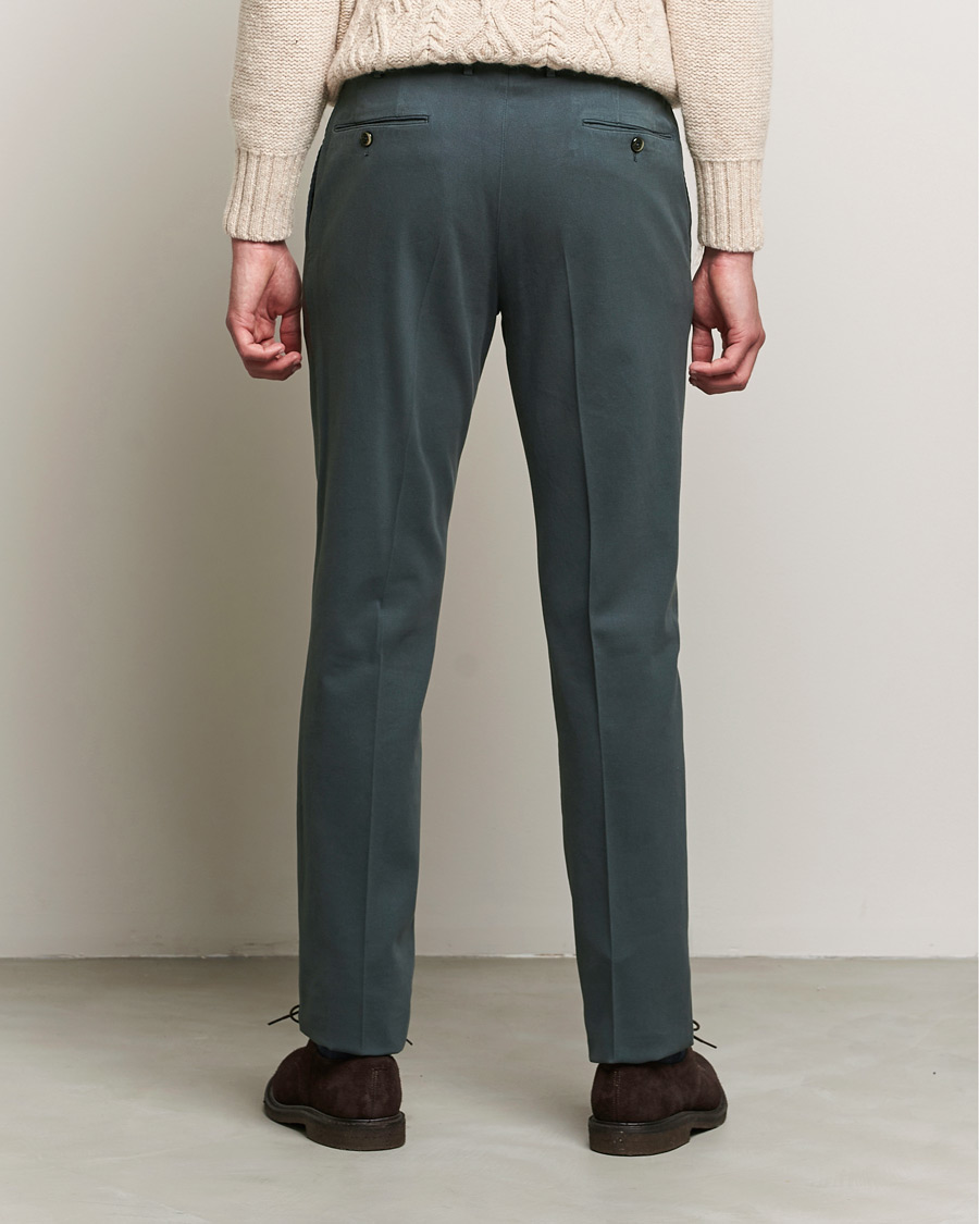 Heren | Broeken | PT01 | Slim Fit Pleated Cotton Stretch Chinos Dark Grey