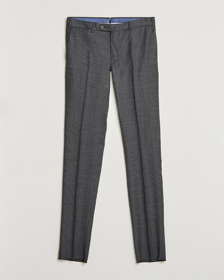 Heren | Broeken | PT01 | Slim Fit Glencheck Wool Trousers Medium Grey