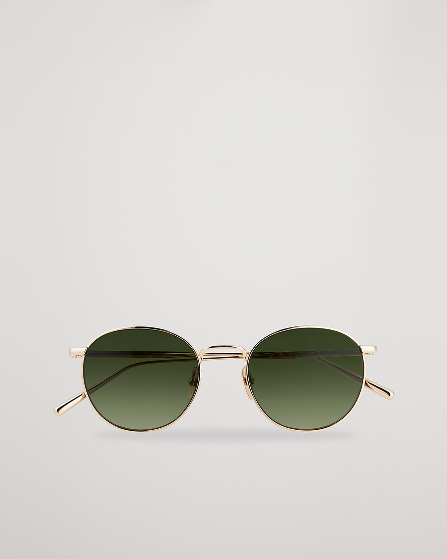 Heren | CHIMI Round Polarized Sunglasses Gold/Green | CHIMI | Round Polarized Sunglasses Gold/Green