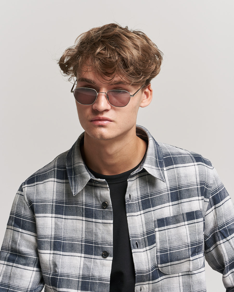 Heren | Eyewear | CHIMI | Polygon Sunglasses Silver/Grey