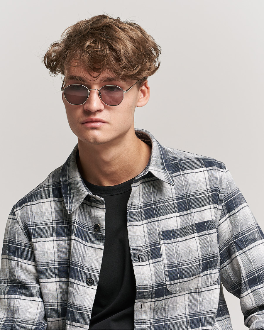 Heren |  | CHIMI | Octagon Sunglasses Silver/Grey