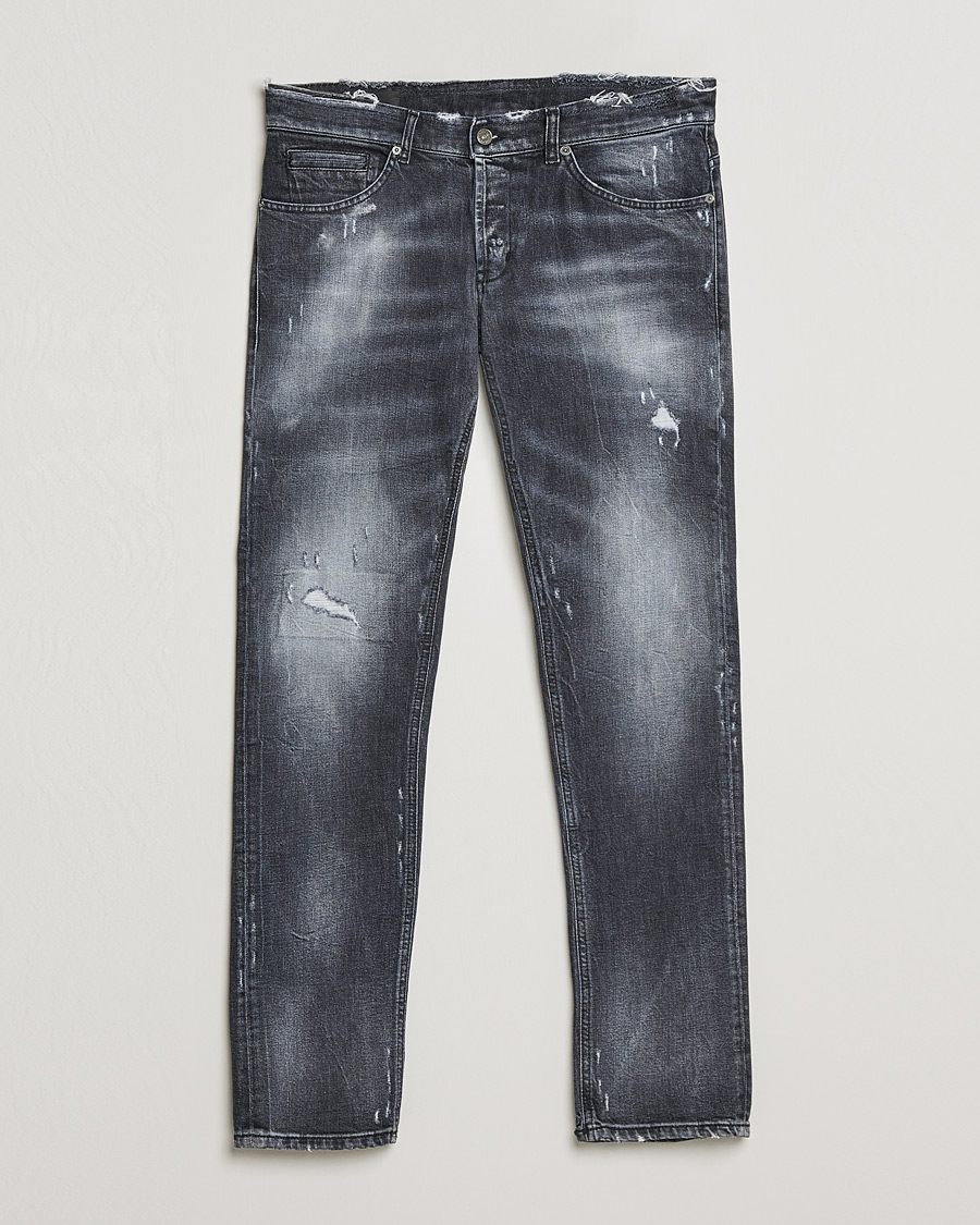 Heren | Jeans | Dondup | George Destroyed Jeans Grey/Black