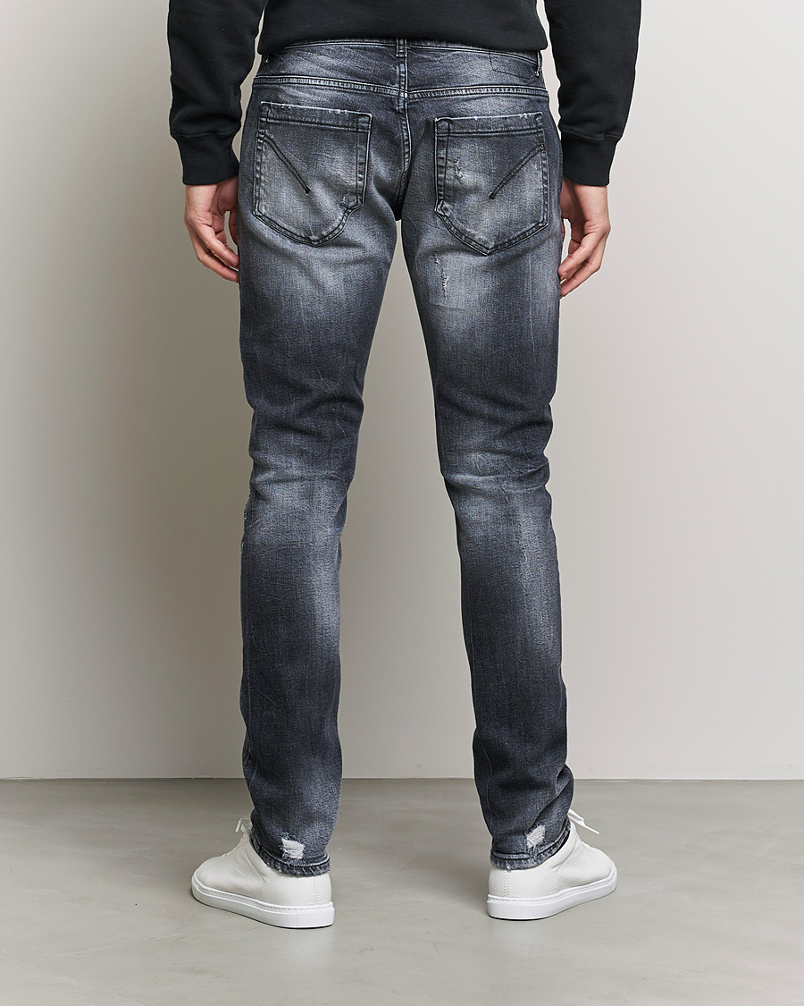 Heren | Jeans | Dondup | George Destroyed Jeans Grey/Black