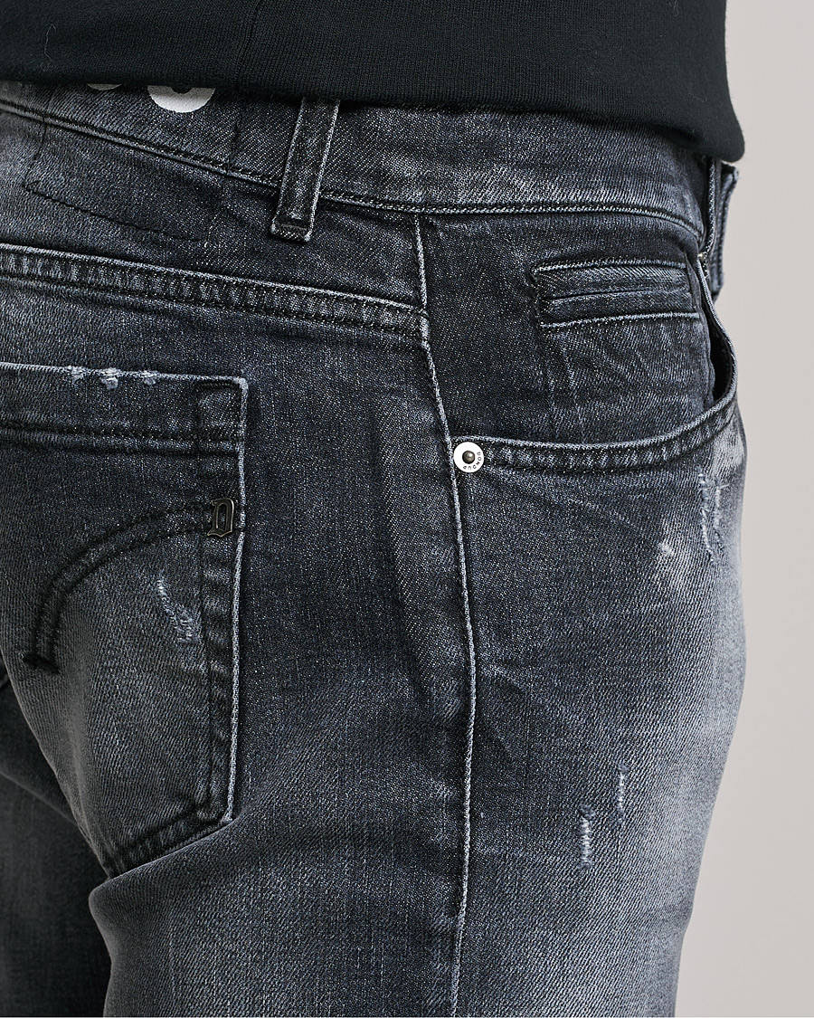 Heren | Jeans | Dondup | George Destroyed Jeans Grey/Black