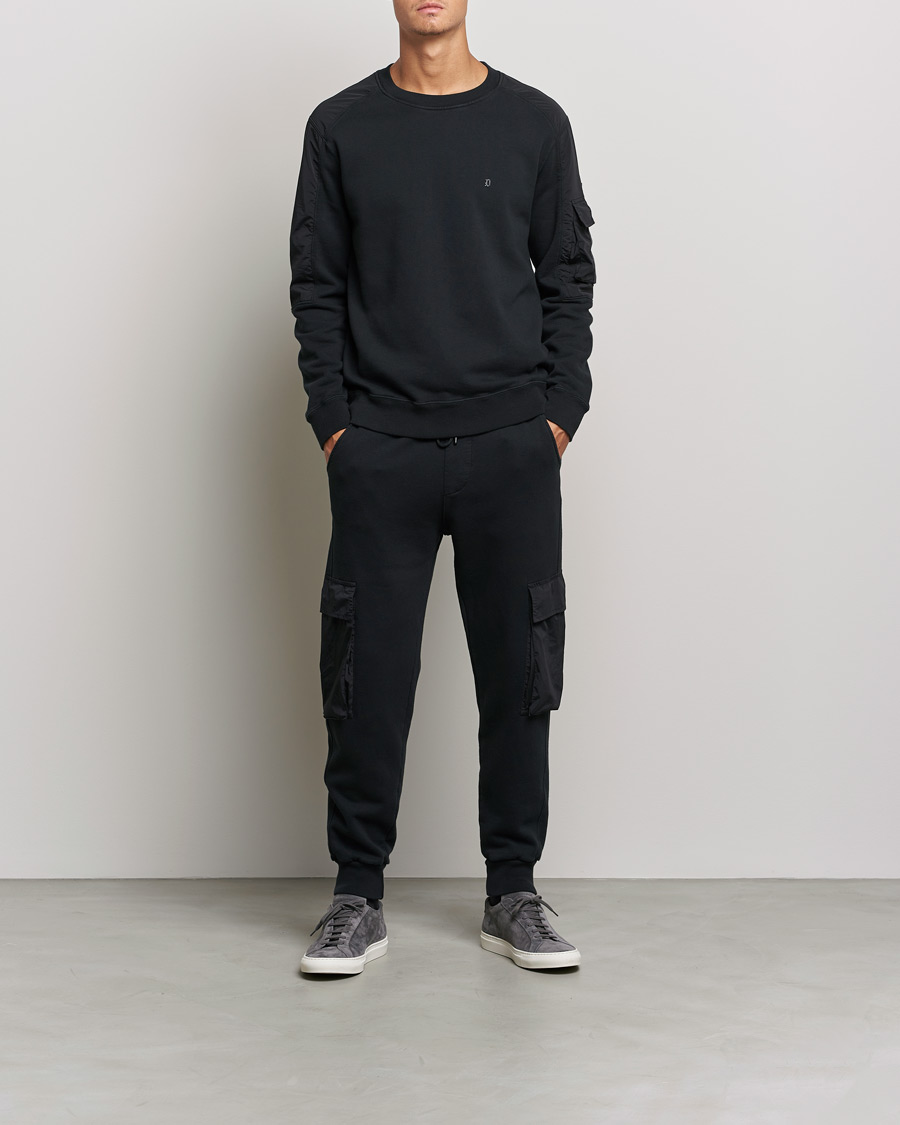 Heren | Truien | Dondup | Felpa Crew Neck Sweatshirt Black