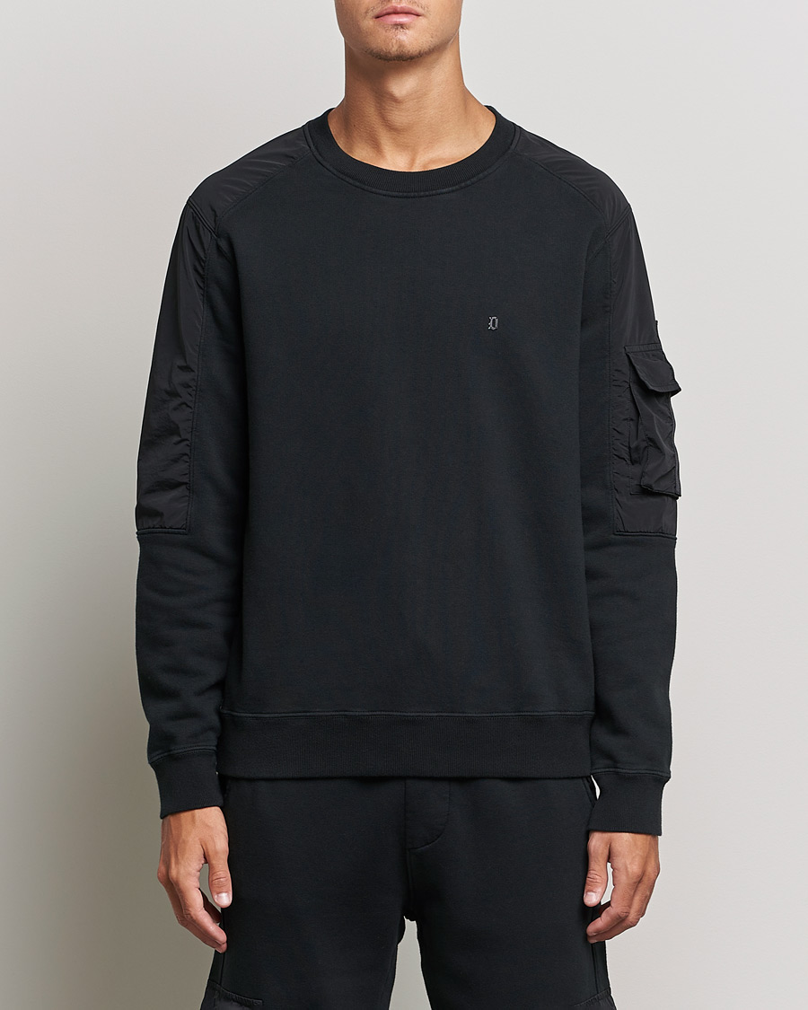 Heren | Truien | Dondup | Felpa Crew Neck Sweatshirt Black