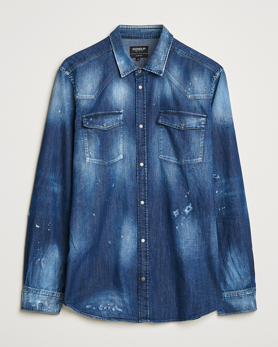 Heren | Overhemden | Dondup | Denim Shirt Blue