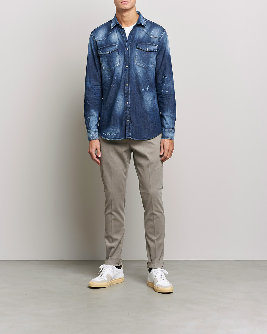 Heren | Overhemden | Dondup | Denim Shirt Blue