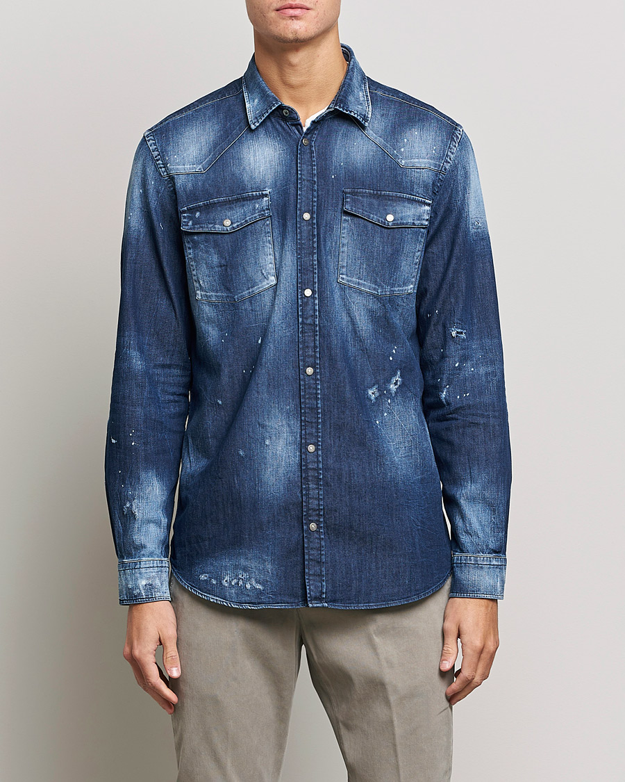 Heren | Overhemden | Dondup | Denim Shirt Blue