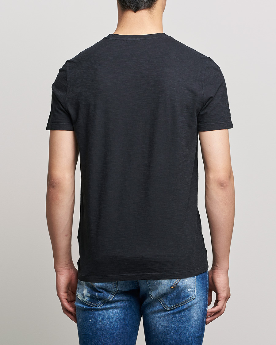 Heren | T-shirts | Dondup | Cotton Slub Tee Black