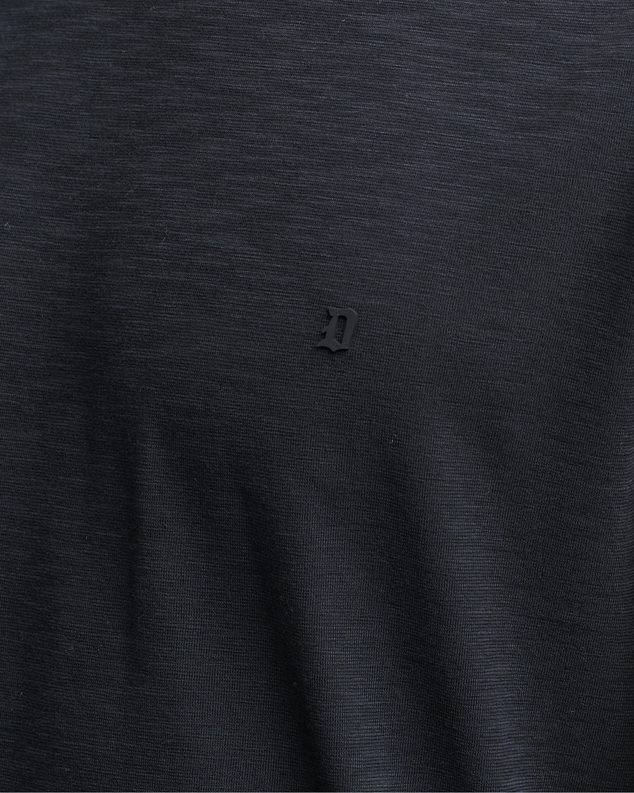 Heren | T-shirts | Dondup | Cotton Slub Tee Black
