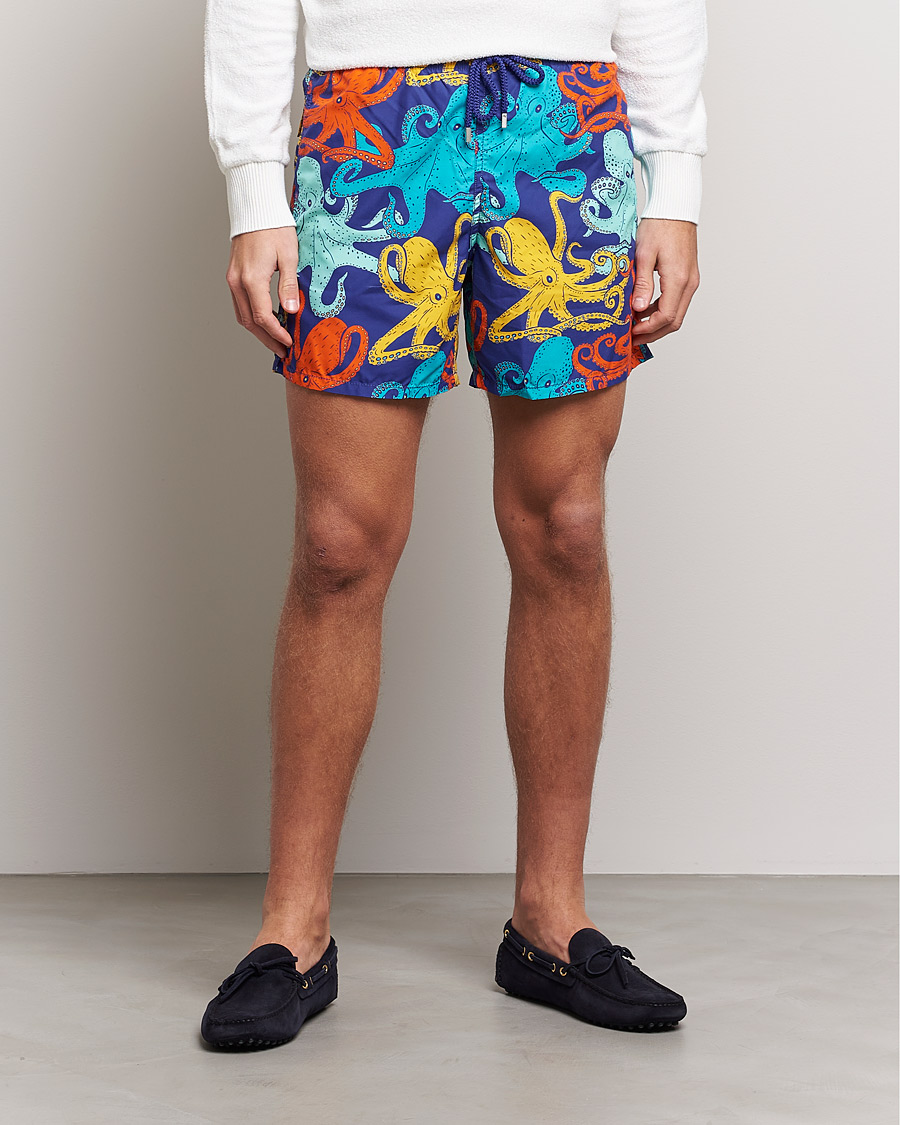 Heren | Zwembroek | Vilebrequin | Moorea Swim Shorts Purple Blue
