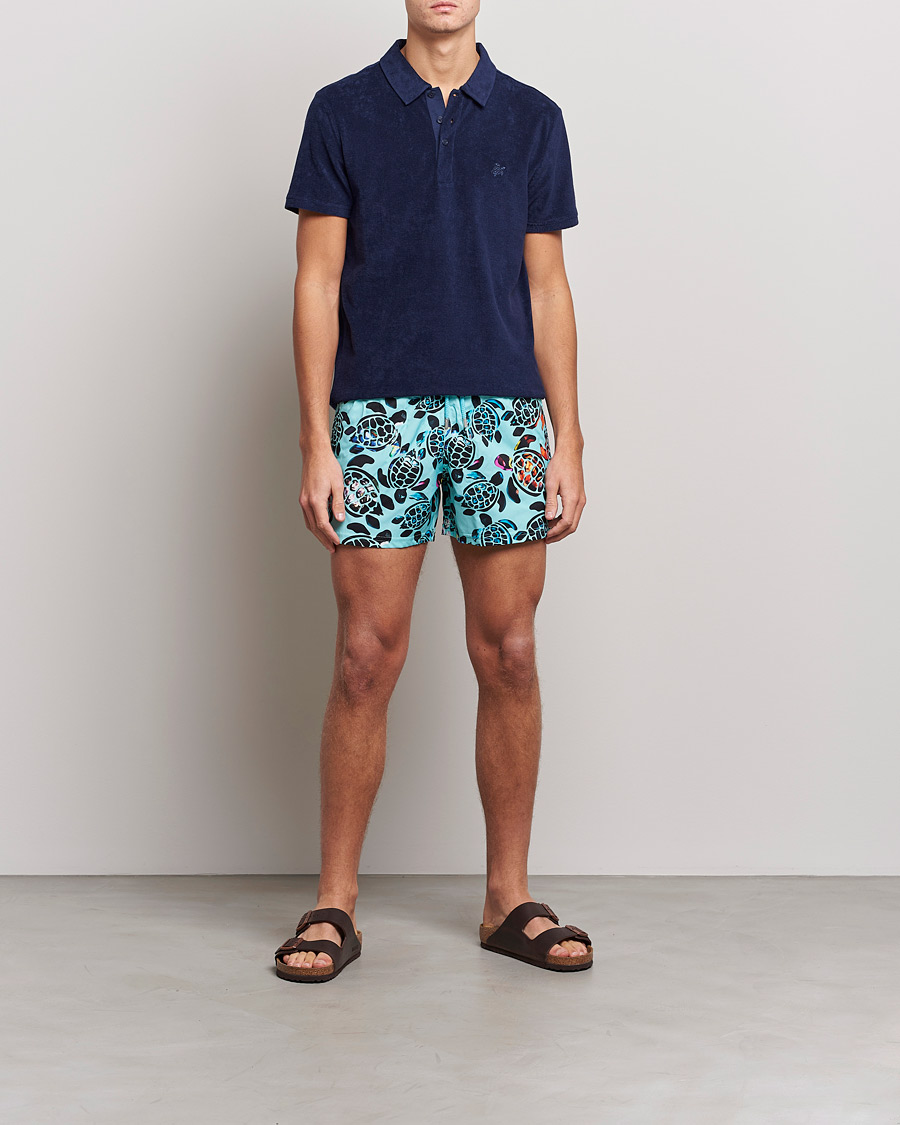 Heren | Overhemden | Vilebrequin | Phoenix Terry Shirt Bleu Marine