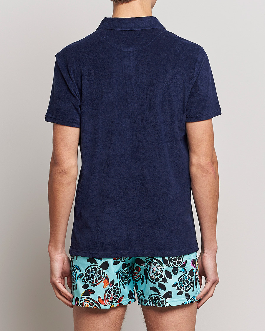 Heren | Overhemden | Vilebrequin | Phoenix Terry Shirt Bleu Marine