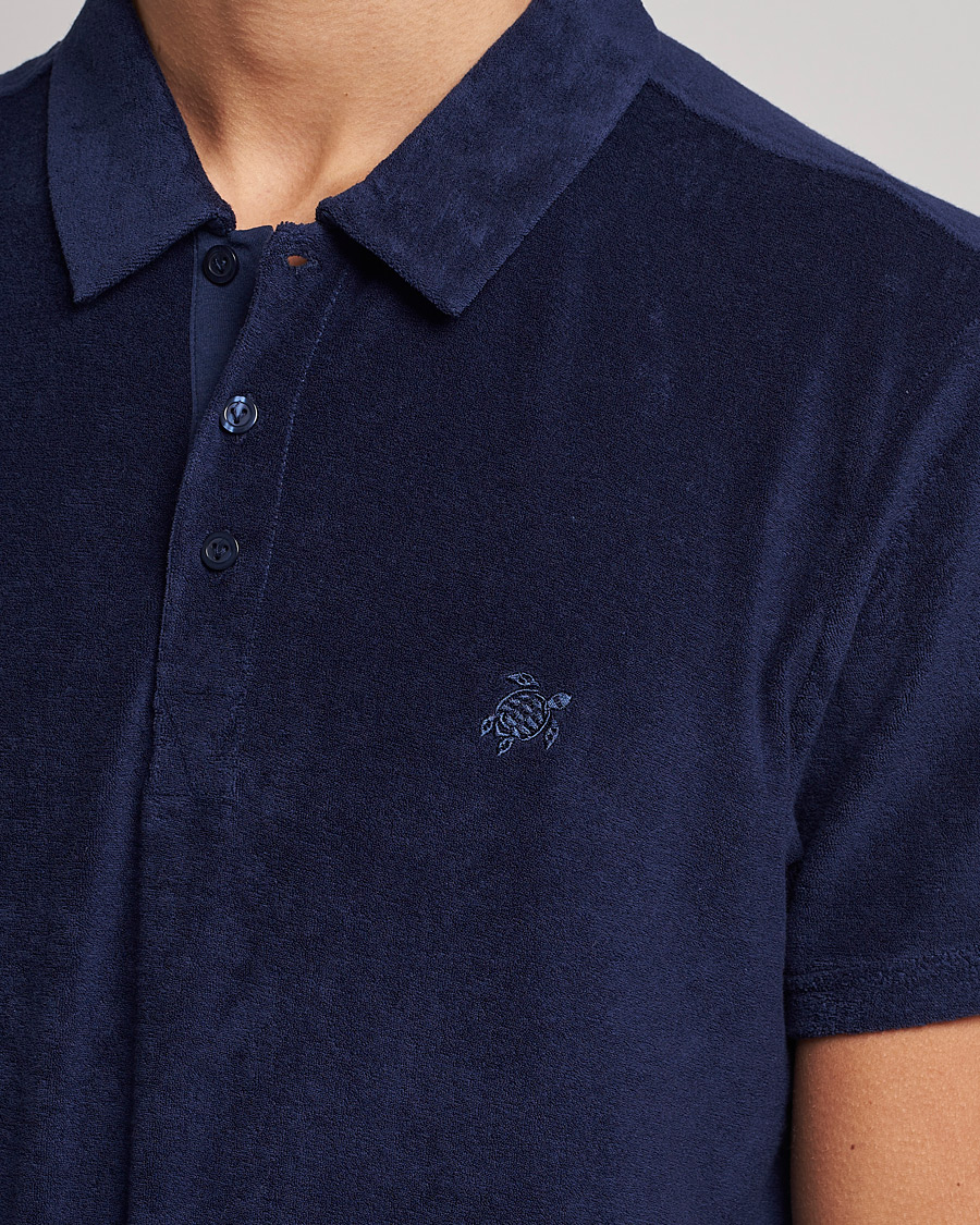 Heren | Overhemden | Vilebrequin | Phoenix Terry Shirt Bleu Marine