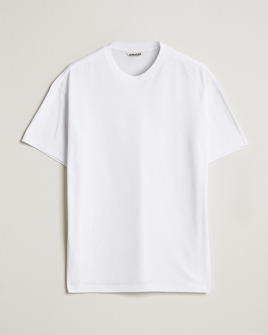 Heren | T-shirts | Auralee | Seamless Crewneck T-Shirt White