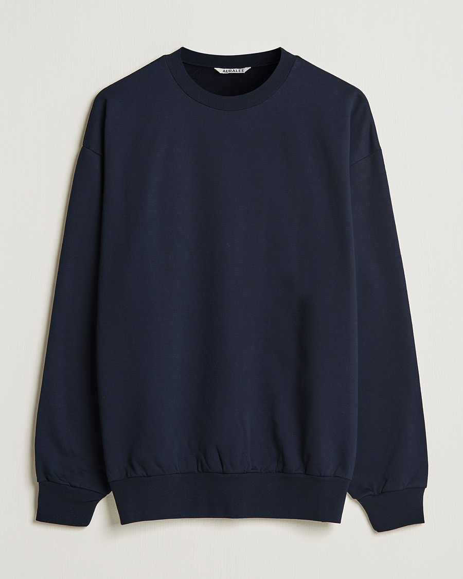 Heren | Truien | Auralee | High Gauge Sweatshirt Navy