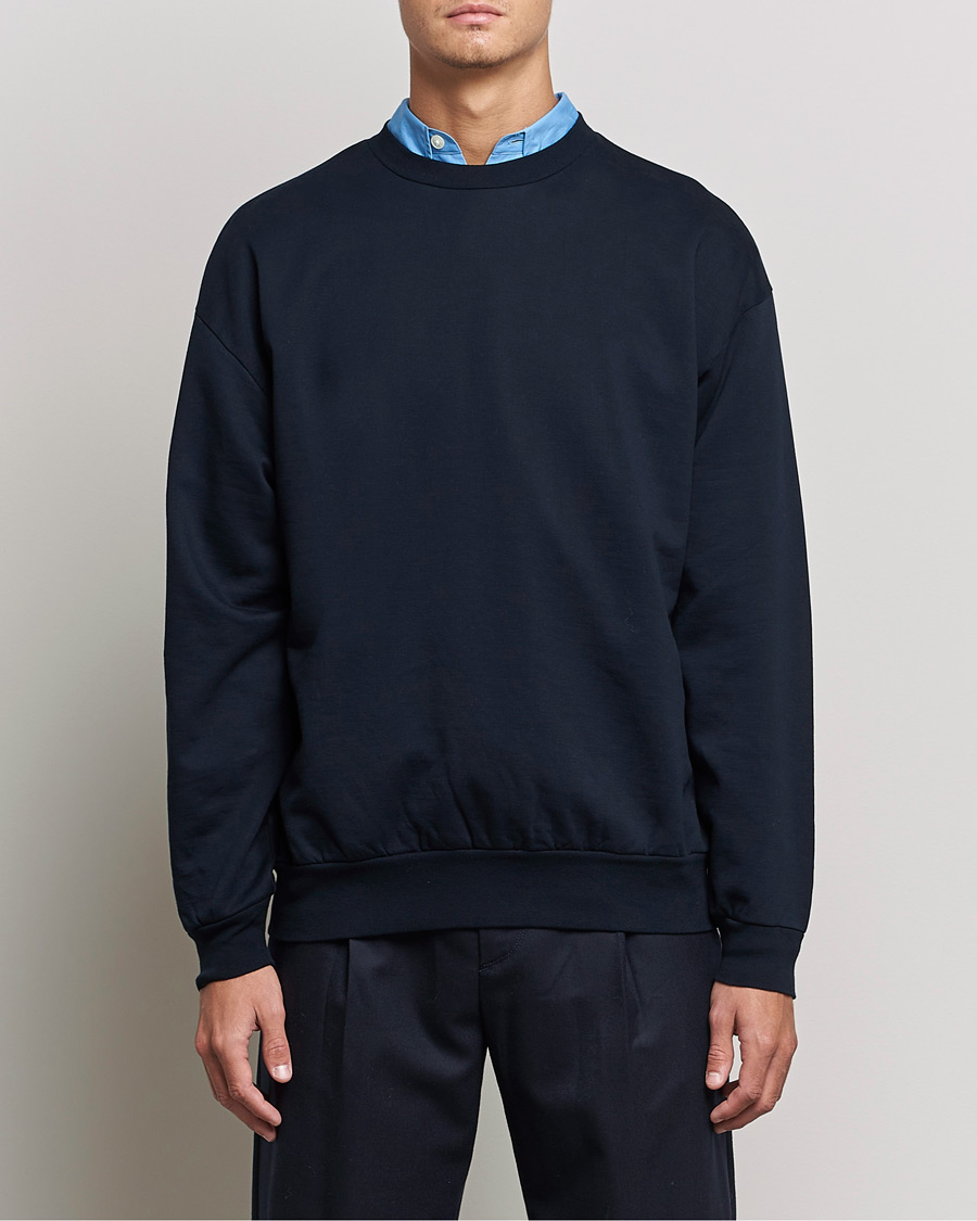 Heren | Truien | Auralee | High Gauge Sweatshirt Navy
