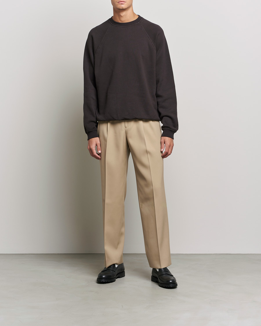 Heren | Truien | Auralee | Fluffy Sweatshirt Dark Brown