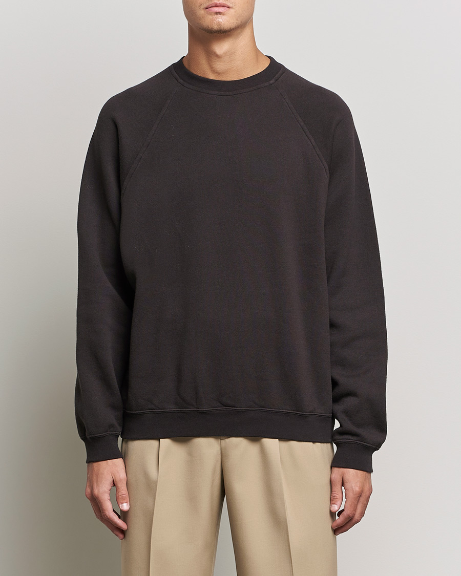 Heren | Truien | Auralee | Fluffy Sweatshirt Dark Brown