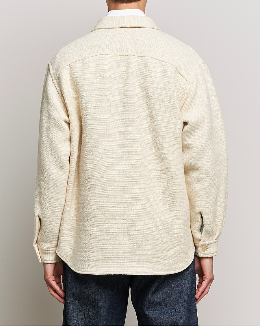 Heren | Overhemden | Auralee | Double Pocket Wool Overshirt Ivory