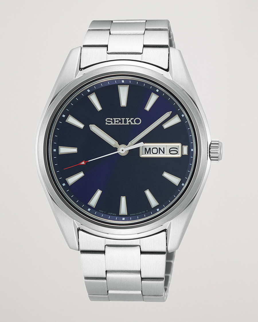 Seiko Classic Day Date 40mm Steel Blue Dial Man CareOfCarl