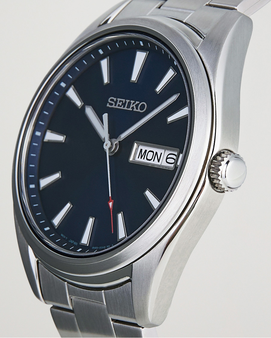 Heren | Horloges | Seiko | Classic Day Date 40mm Steel Blue Dial