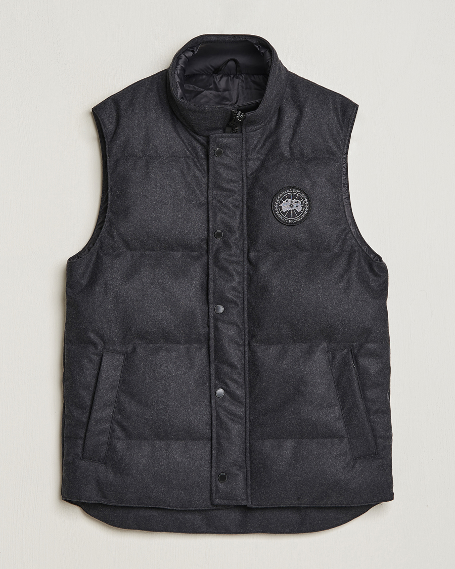 Heren | Jassen | Canada Goose Black Label | Canada Goose Garson Wool Vest Carbon Melange