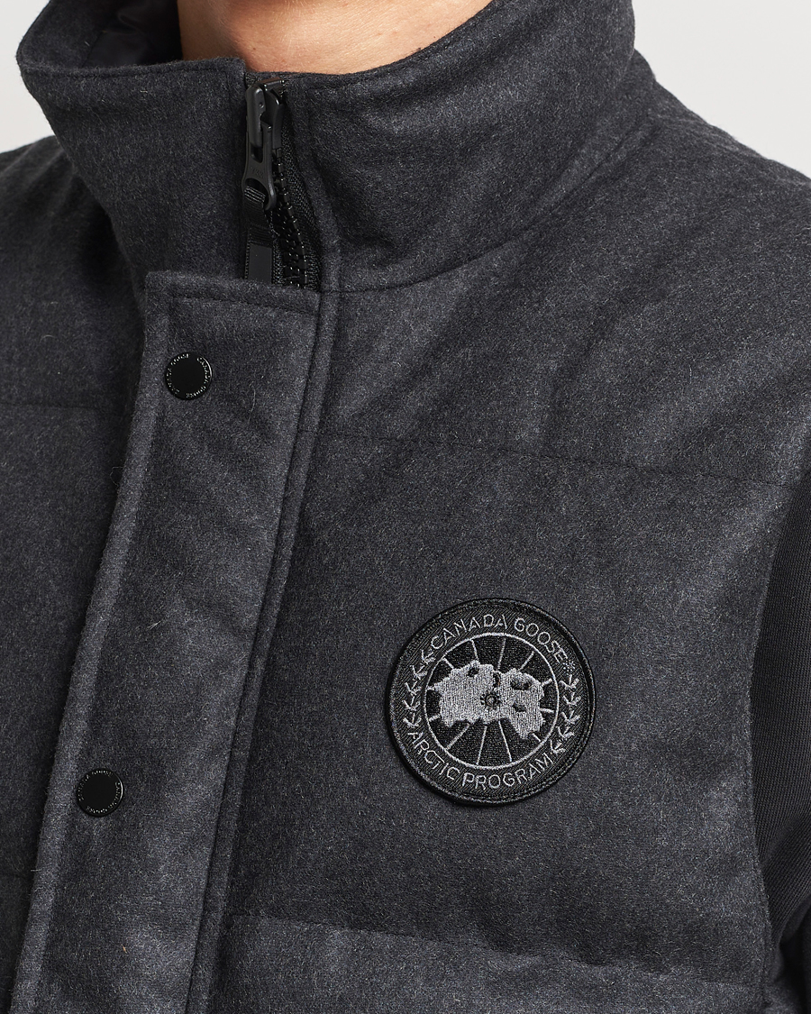 Heren | Jassen | Canada Goose Black Label | Canada Goose Garson Wool Vest Carbon Melange