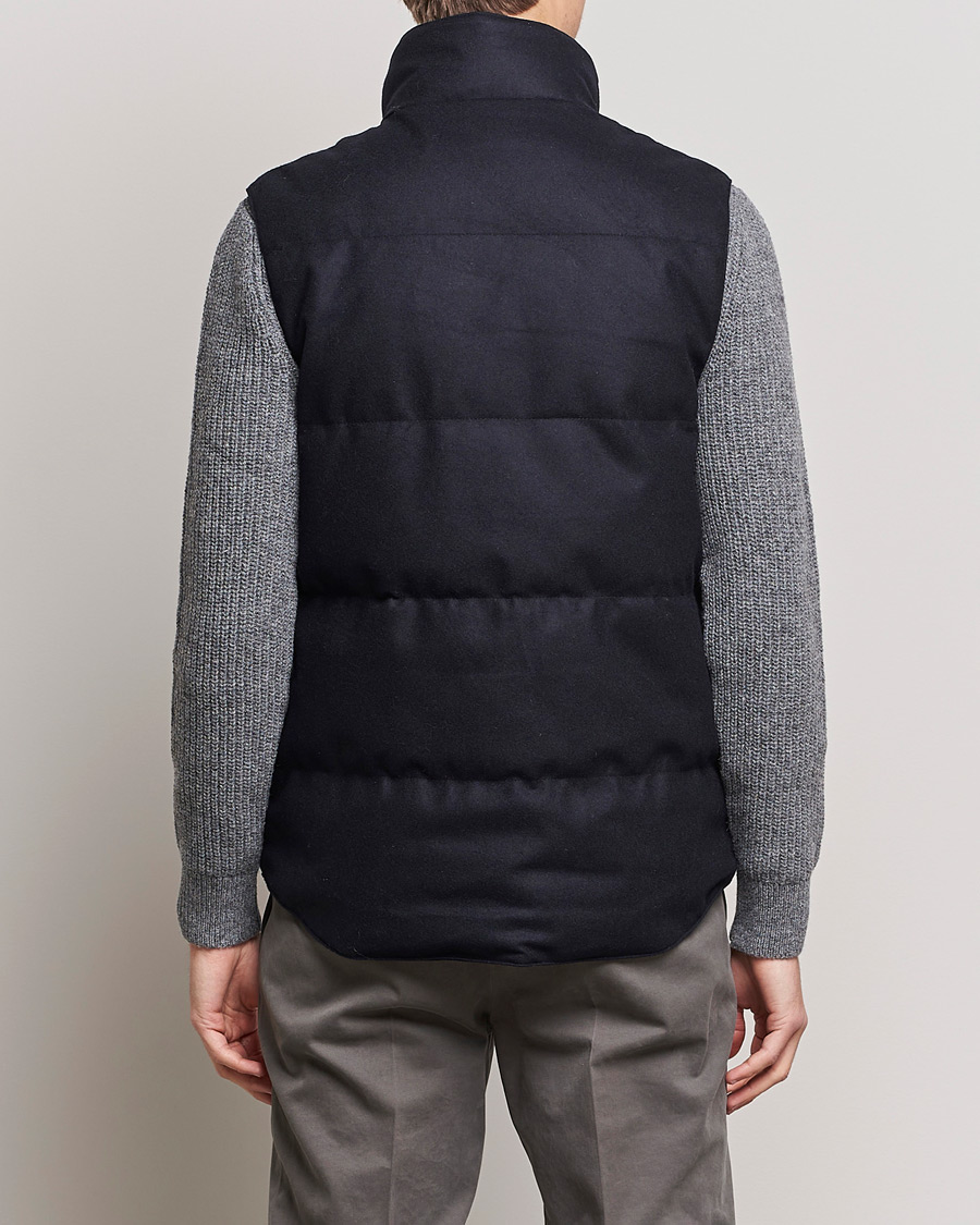 Heren | Gilets | Canada Goose Black Label | Canada Goose Garson Wool Vest Atlantic Navy Melange