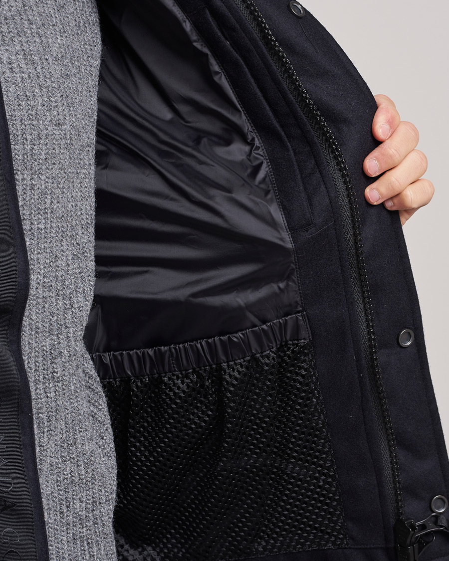 Heren | Gilets | Canada Goose Black Label | Canada Goose Garson Wool Vest Atlantic Navy Melange