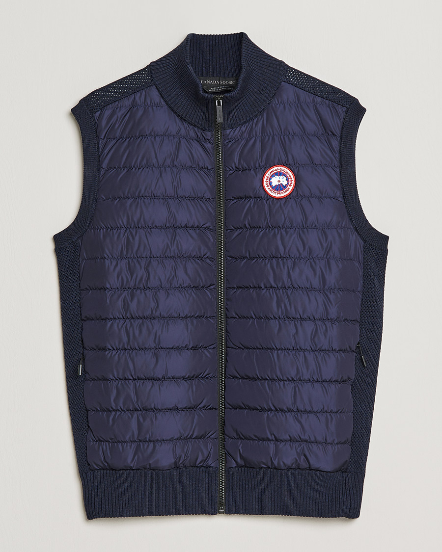 Heren | Gilets | Canada Goose | Hybridge Knit Vest Navy