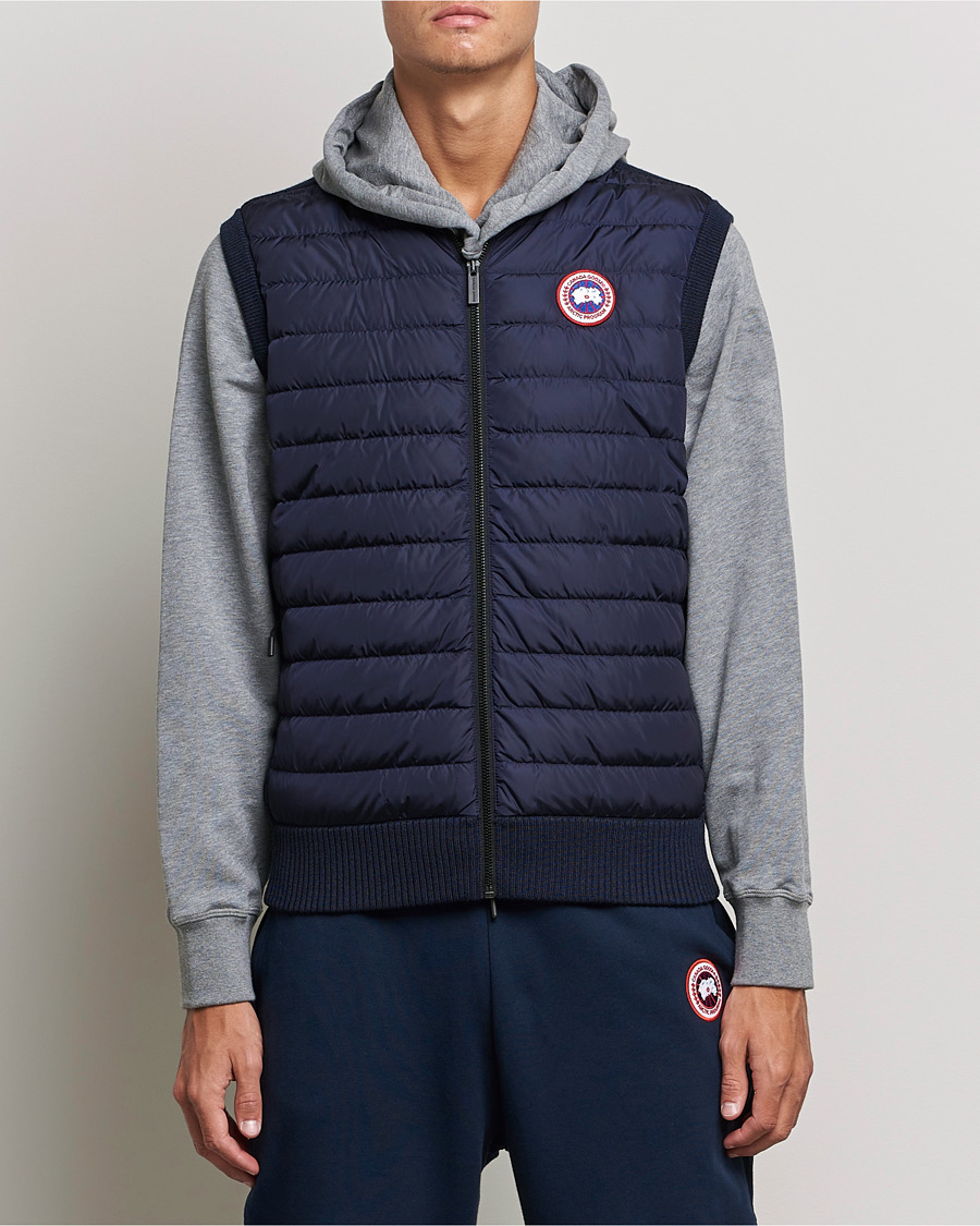 Heren | Gilets | Canada Goose | Hybridge Knit Vest Navy