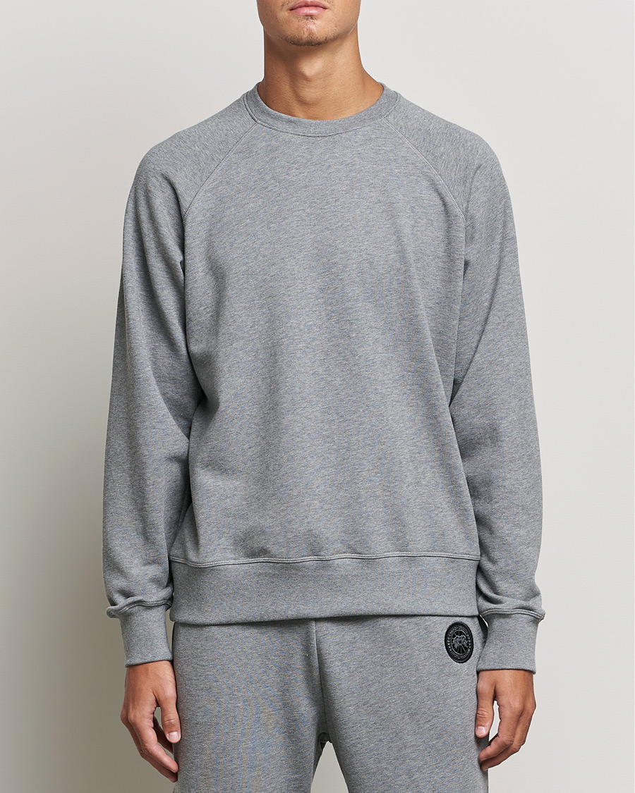 Heren | Truien | Canada Goose Black Label | Huron Crewneck Stone Heather