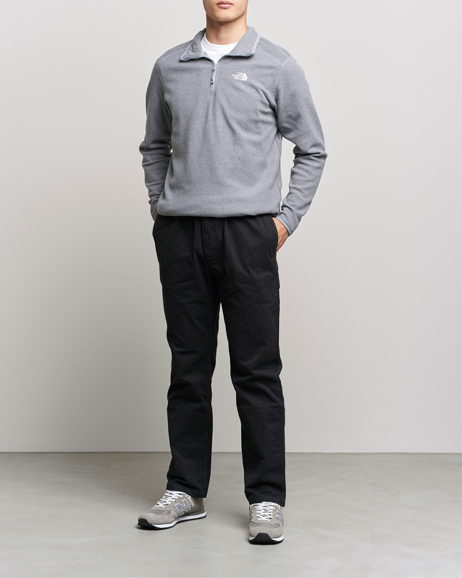 Heren | Truien | The North Face | 100 Glacier 1/4 Zip Grey Heather
