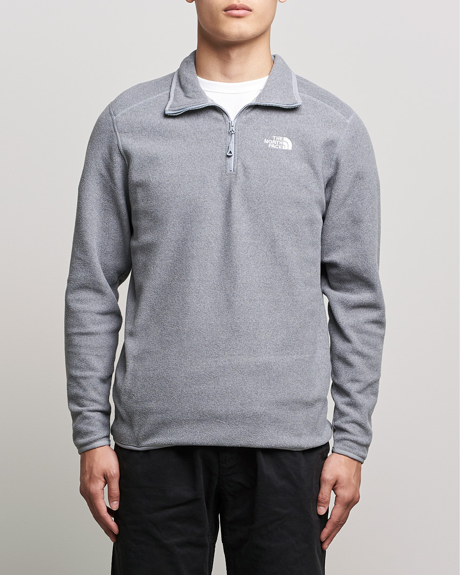 Heren | Truien | The North Face | 100 Glacier 1/4 Zip Grey Heather