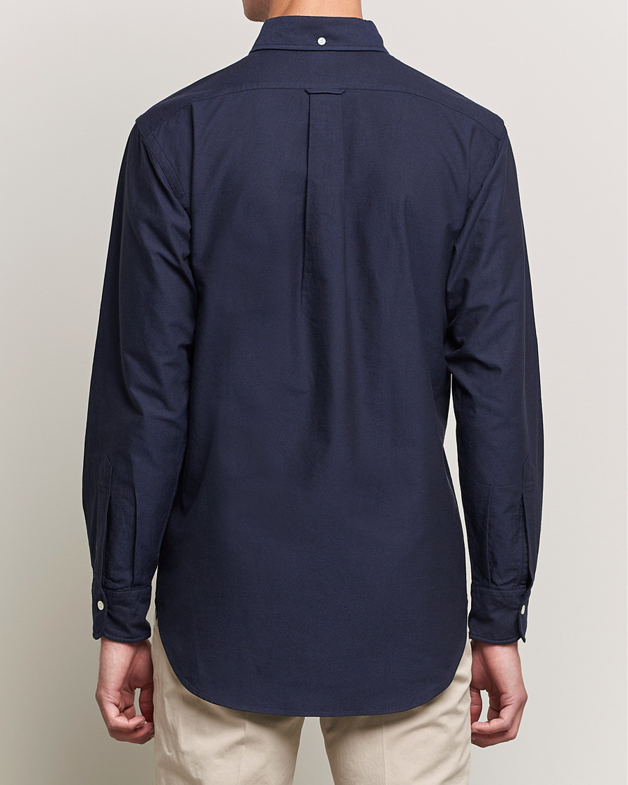 Heren | Overhemden | Kamakura Shirts | Vintage Ivy Oxford BD Shirt Navy