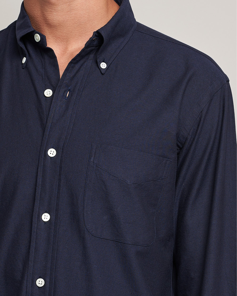 Heren | Overhemden | Kamakura Shirts | Vintage Ivy Oxford BD Shirt Navy