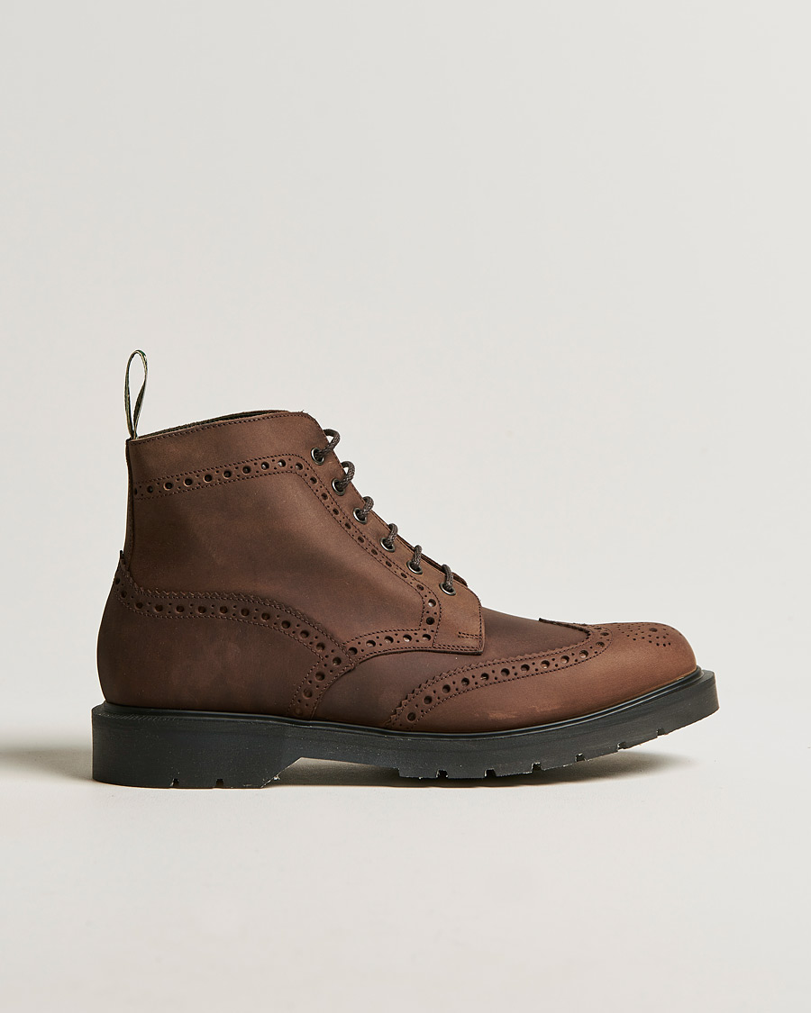 Heren | Design Loake Gage Heat Sealed Brogue Boot Brown | Design Loake | Gage Heat Sealed Brogue Boot Brown