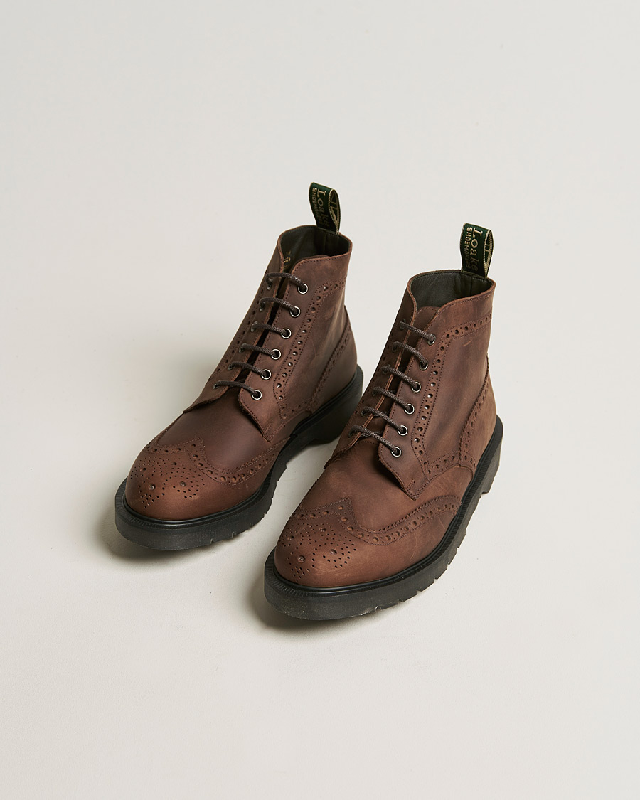 Heren | Design Loake Gage Heat Sealed Brogue Boot Brown | Design Loake | Gage Heat Sealed Brogue Boot Brown