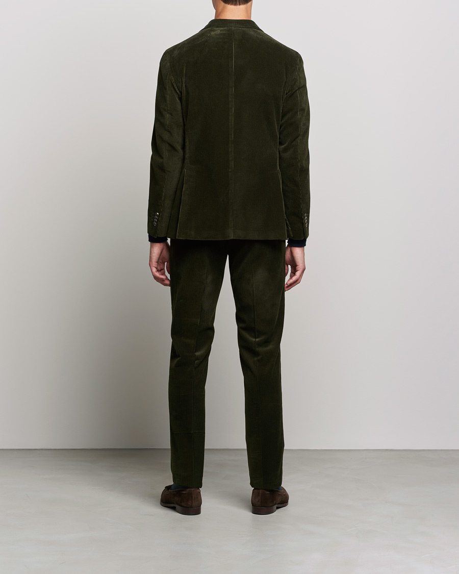 Heren | Pakken | Boglioli | K Jacket Wale Corduroy Suit Forest Green