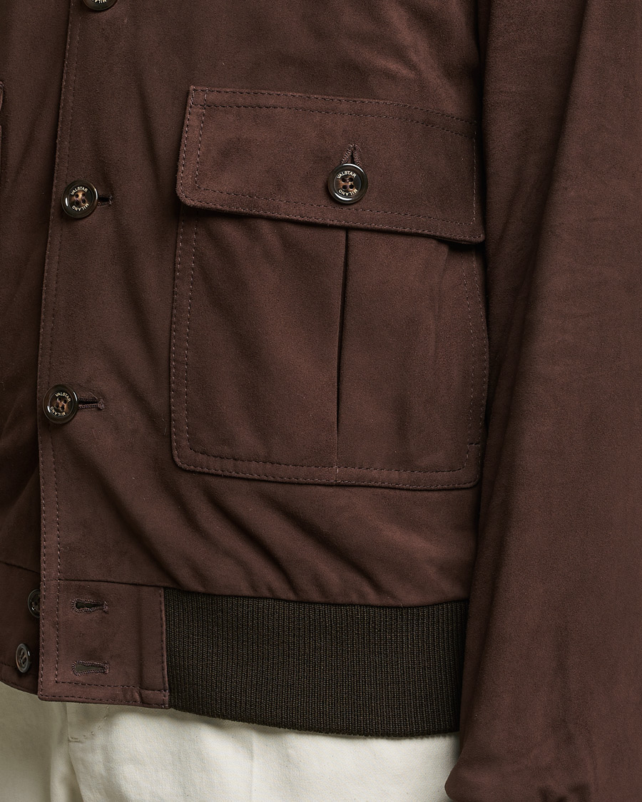 Heren | Jassen | Valstar | Valstarino Suede Jacket Dark Brown