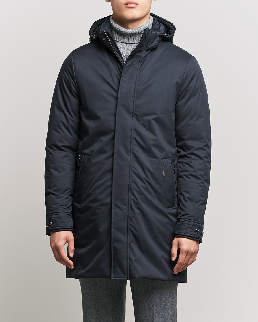 Heren | Jassen | MooRER | Vermont Waterproof Padded Parka Navy