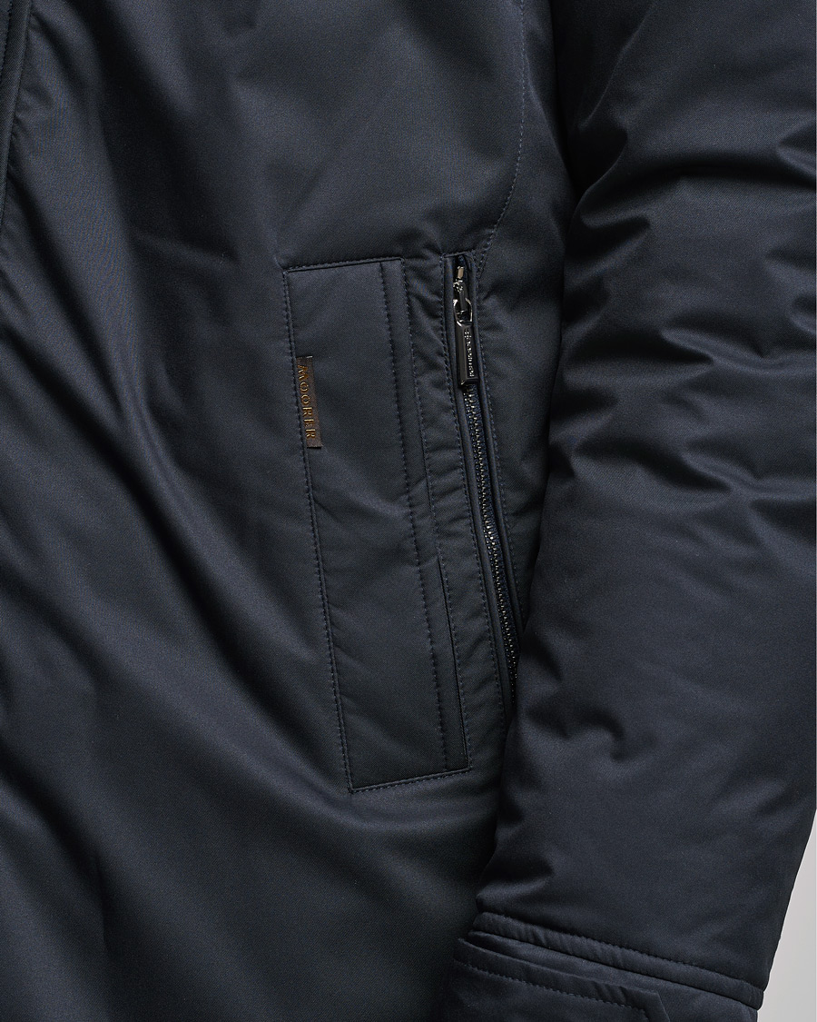 Heren | Jassen | MooRER | Vermont Waterproof Padded Parka Navy