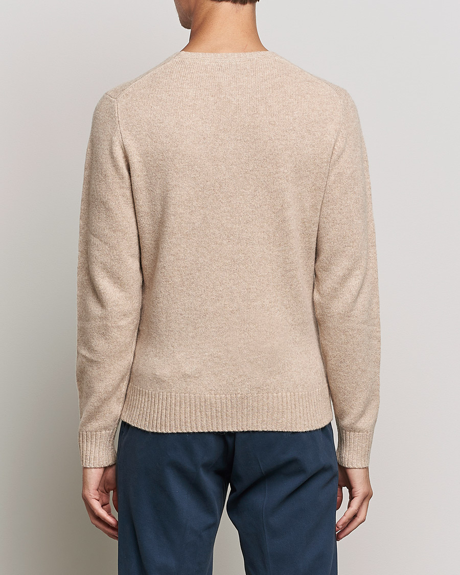 Heren | Truien | Stenströms | Yak/Merino Crew Neck Beige