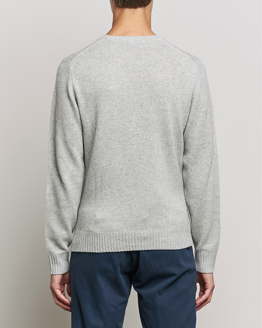 Heren | Truien | Stenströms | Yak/Merino Crew Neck Grey
