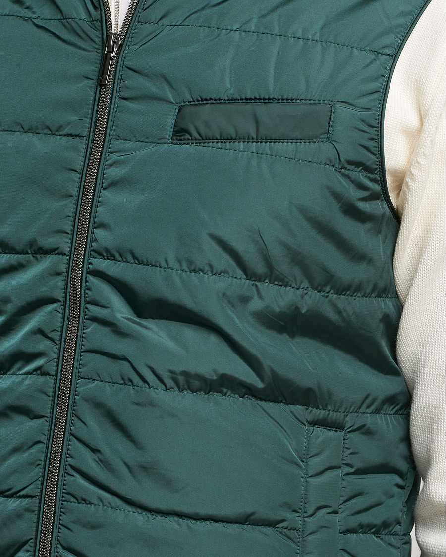 Heren | Jassen | Stenströms | Padded Nylon Vest Green